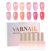 6 Colors Jelly Gel Polish Set - S14 Iced Peach